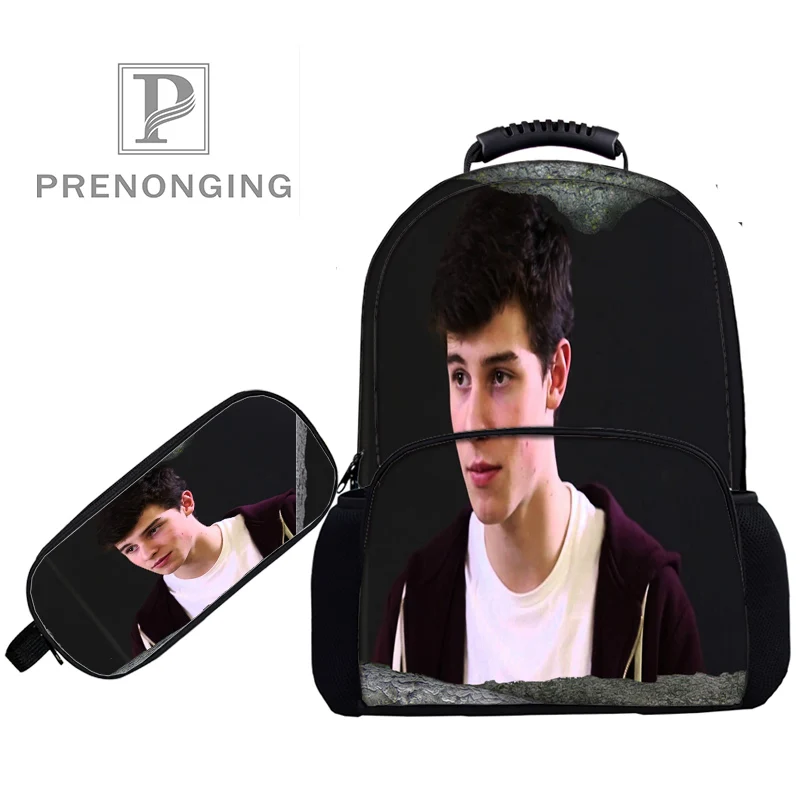 17 дюймовые рюкзаки Shawn Mendes сумки для ручек с 3D принтом школьные женские и мужские
