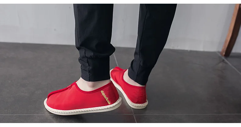 Summer men's shoes fashion breathable casual espadrilles light lazy shoes non-slip flat sneakers for men home daily shoes