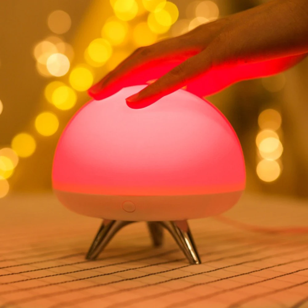 Ночник с сенсорным датчиком Светодиодный настольный светильник RGB со сменными