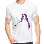 Парная футболка для Акваланга 2019, футболка для дайвинга, забавный подарок на день рождения для мужчин, футболка с коротким рукавом для взрослых