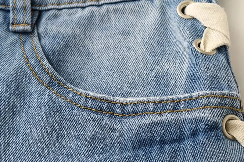 2017 Новинка осени Женская мода галстук украшения джинсы 5315|decorated jeans|jeans fashionnew women