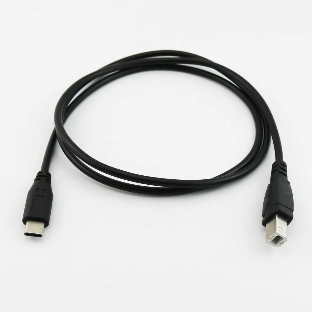 

10 шт., кабель для передачи данных и принтера 1 м, Тип C, USB 2,0, Type-C