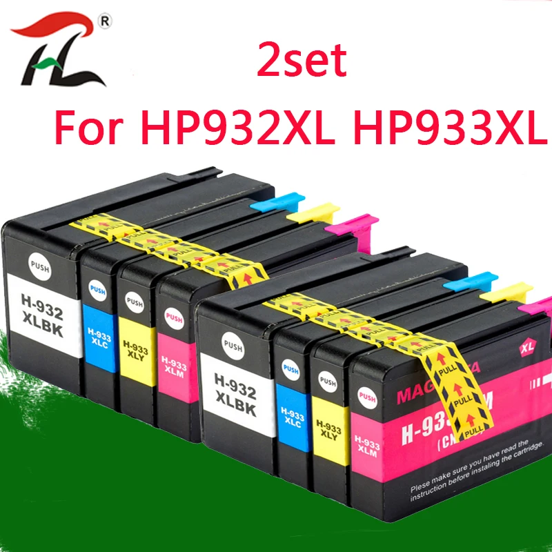 2 комплекта 932XL 933 для HP 932 933XL сменный чернильный картридж принтера Officejet 6100 6600 6700