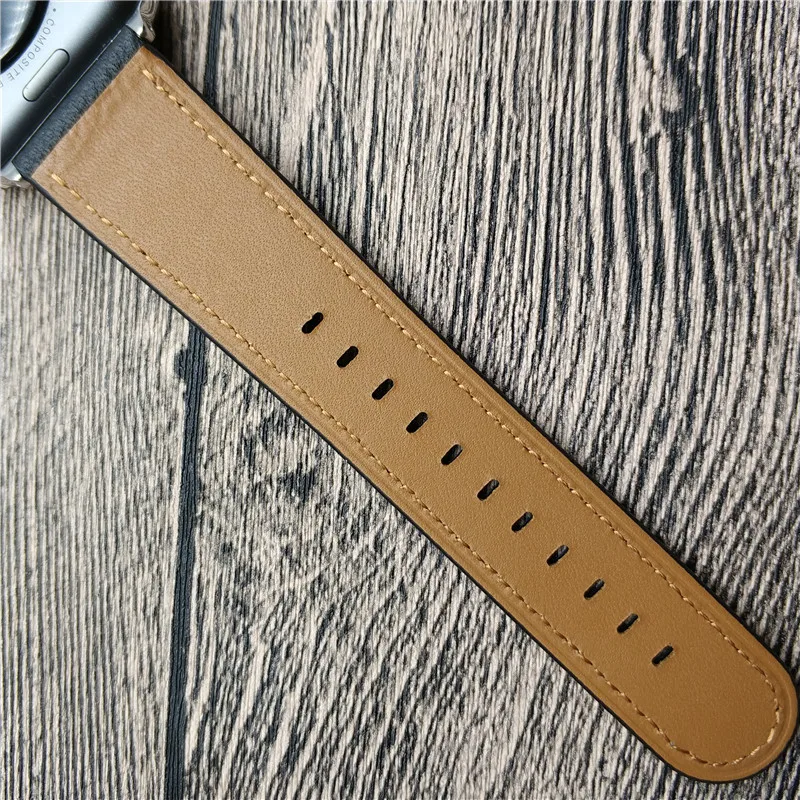 Ремешок для часов Apple Series 4 iWatch оригинальный кожаный ремешок цветной браслет 1 2 3
