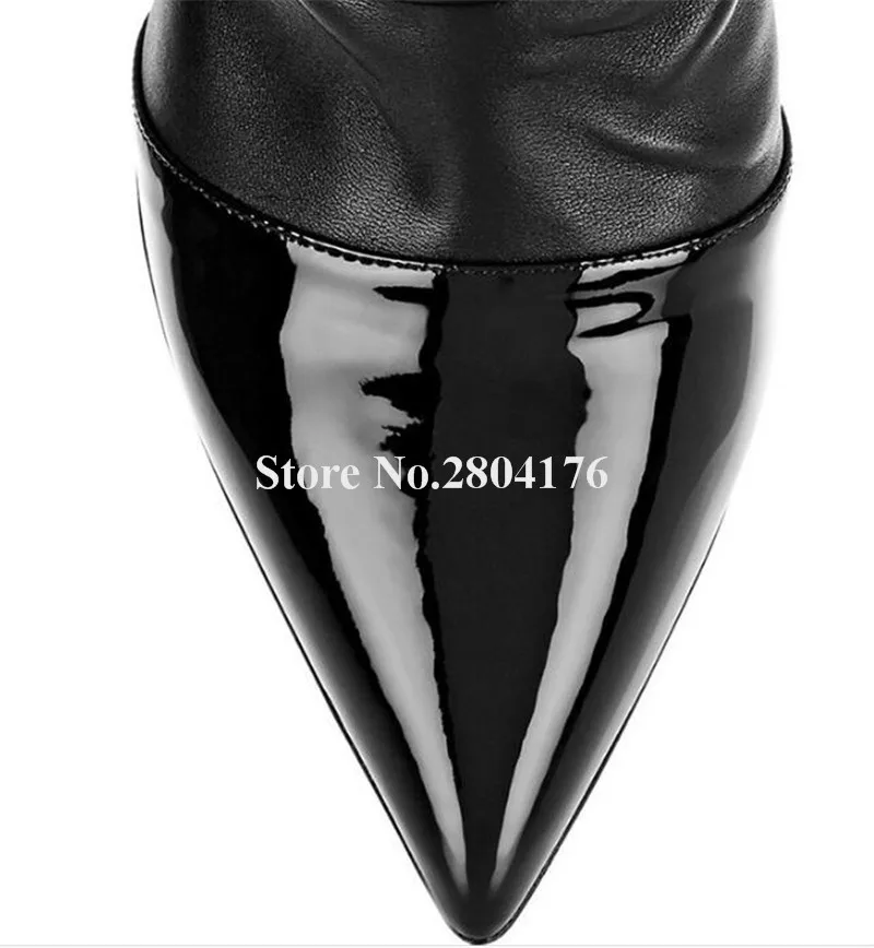 Брендовый дизайн женские модные черные кожаные плиссированные короткие ботинки