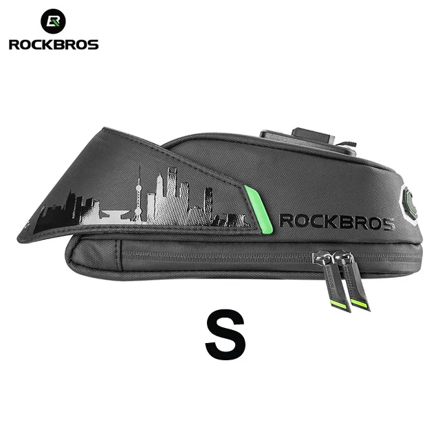 ROCKBROS Водонепроницаемый велосипед мешок высокой емкости черный велосипед седло мешок для езды на велосипеде задний подседельный панниеры MTB Аксессуары для велосипедов - Цвет: C27 NO 01