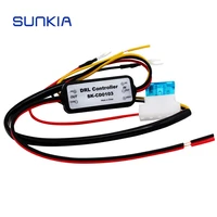 drl controller auto car led daytime running light relay harness dimmer onoff 12 18v fog lamp control