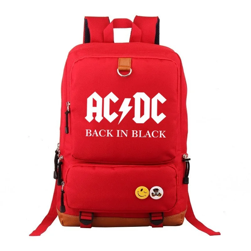 Новинка года,, рок, выцветание, Алан, ходунки, EXO GOT7, AC/DC, Детские портфели для подростков, школьные сумки, парусиновые мужские Студенческие рюкзаки - Цвет: 13