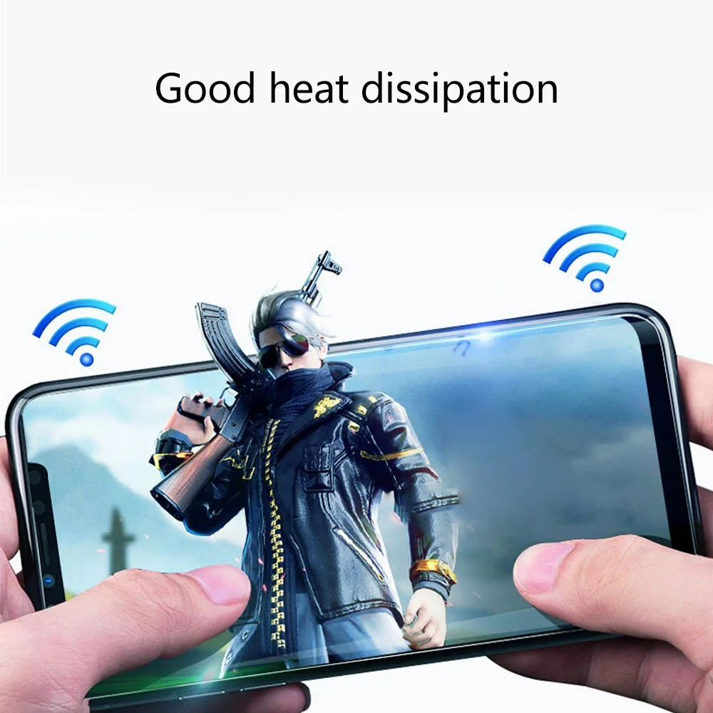 Магнитный адсорбционный чехол KISSCASE из закаленного стекла для iPhone XS X 8 Plus