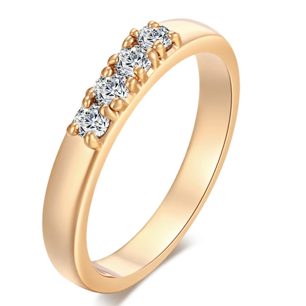Lingmei Для женщин классический Стиль Jewelry Кольца выход Юбилей Новый Fashioned желтого