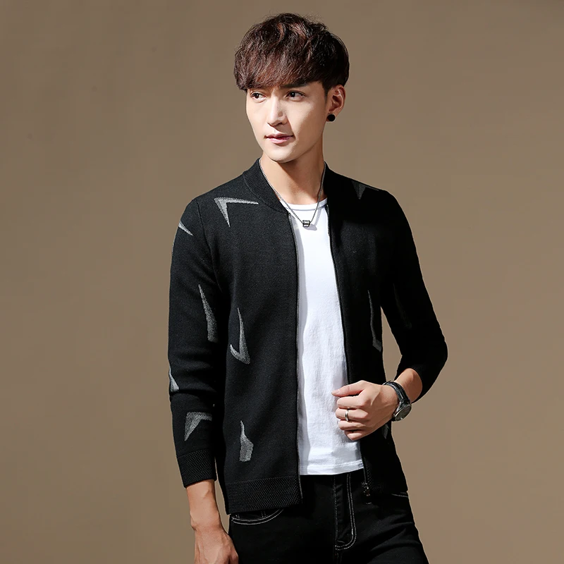 Мужской свитер с V-образным вырезом и длинным рукавом | Мужская одежда