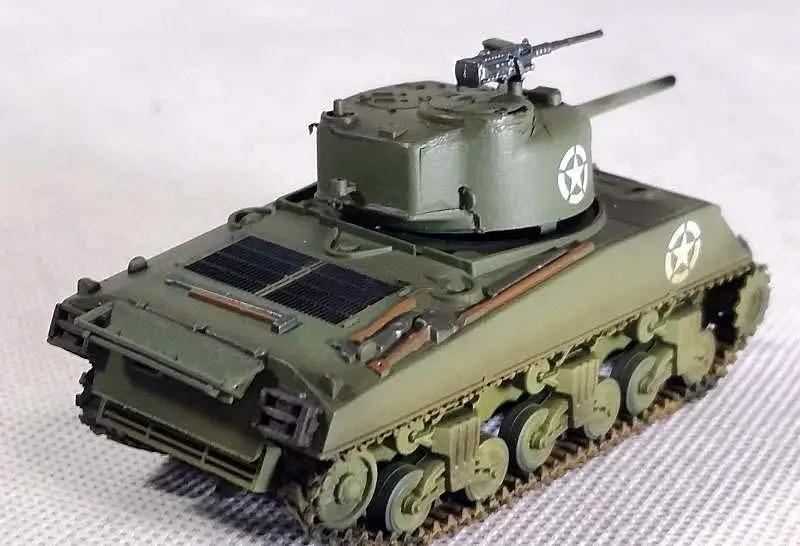 WWII армии США M4A3 Шерман Танк Нормандия 1944 1/72 без литья под давлением легкая модель|