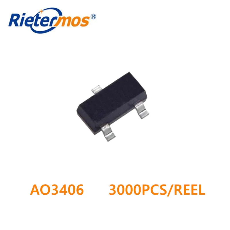 3000 шт N CHANNEL AO3406 AO3406A 30V 3.6A SOT23 высокое качество|n-channel| |