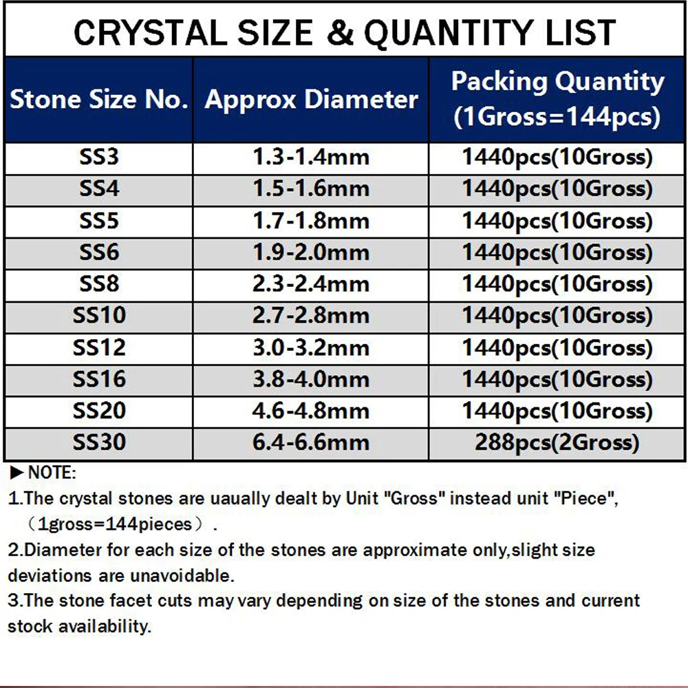 

Hisenlee Nail Art Crystal Mix Sizes Mix Colors Non Hotfix Flatback Glass Rhinestones For Nails 3D Nail Art Decoration Gems