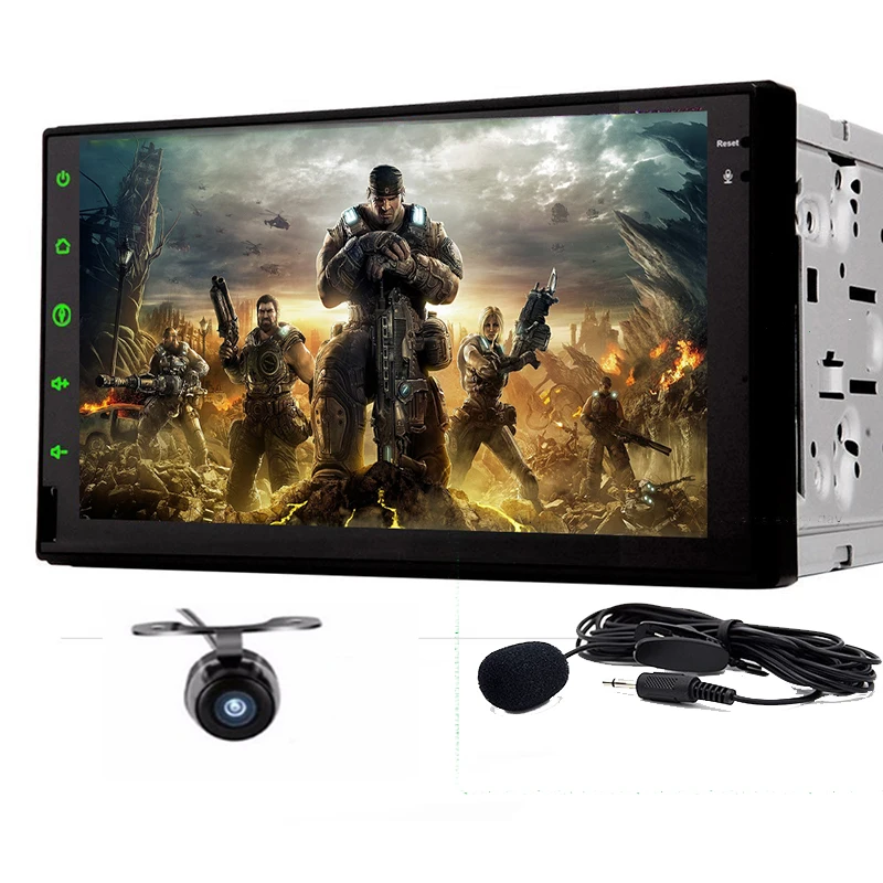 Android 7 1 сенсорный автомобильный ПК планшет Wifi Радио Стерео Bluetooth дюймов 2 Din