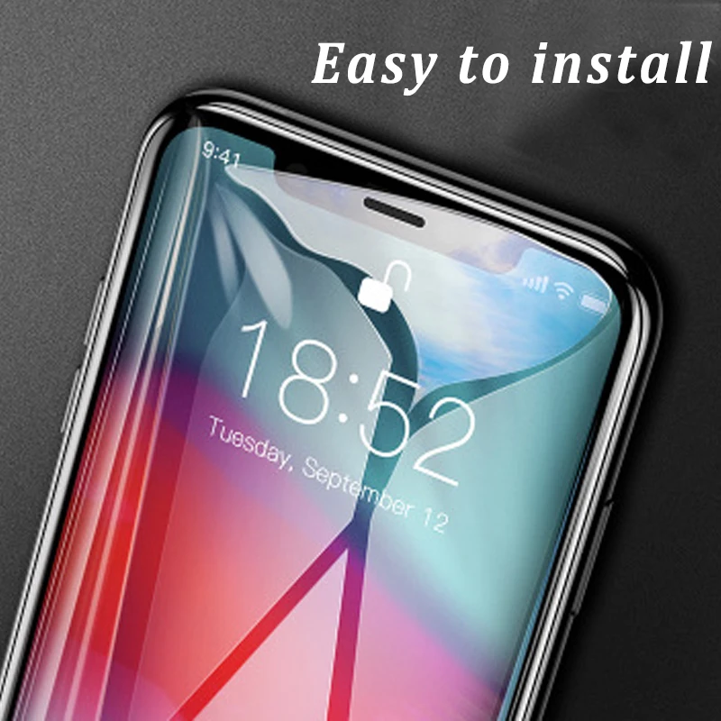 5D изогнутое полноэкранное защитное закаленное стекло для iPhone XR на Apple XS Max SX RX X S R