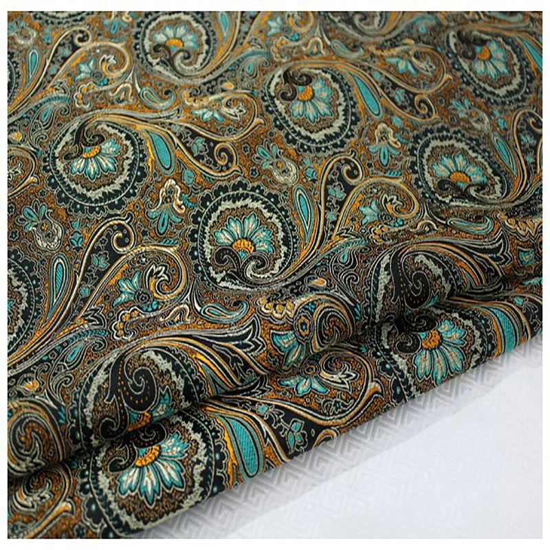 High quality yard dyed jacquard tapestry satin 3D brocade fabric for dress cushion cover curtain patchwork 75x100cm | Дом и сад