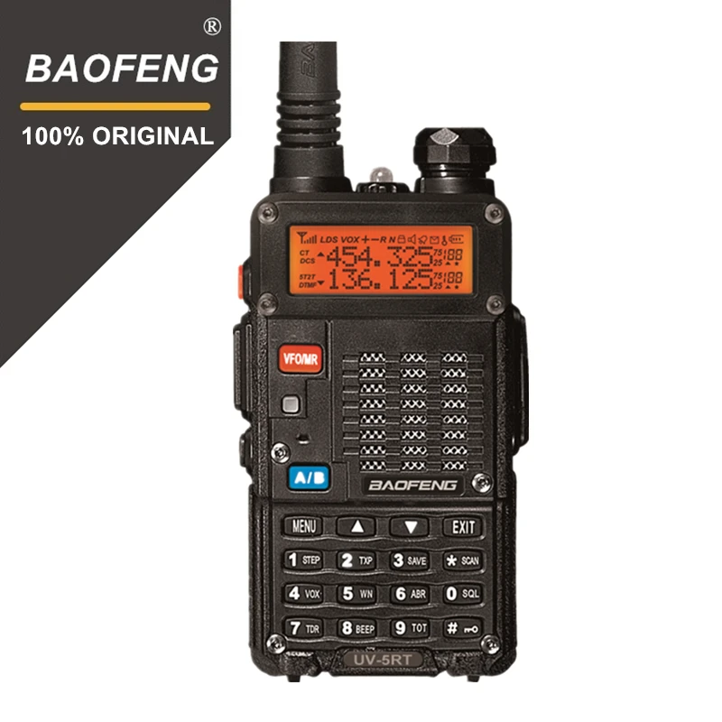 Фото - 100% Baofeng UV-5RT улучшенное двухстороннее радио с перезаряжаемой литий-ионной батареей 1800 мАч UHF VHF трансивер UV5R радио коммуникатор baofeng bf uvb2 cb радио рация двухстороннее радио коммуникатор для baofeng uv b2 plus мобильный коммуникатор