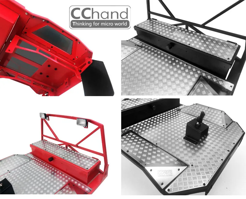 CChand металлическая застежка для заднего изгиба RC4WD 1/10 TF2 Mojave RC автомобиль