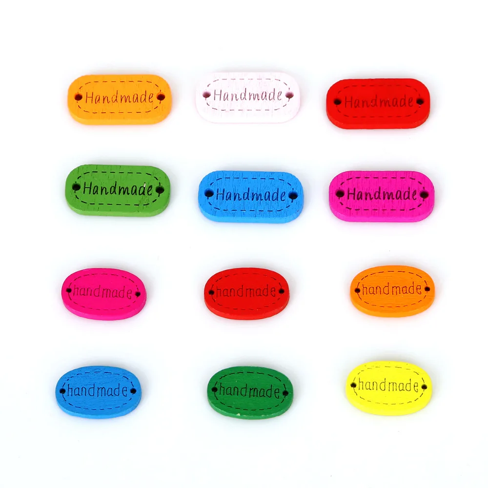 Деревянные пуговицы аксессуары для шитья ручная работа овальные двойные