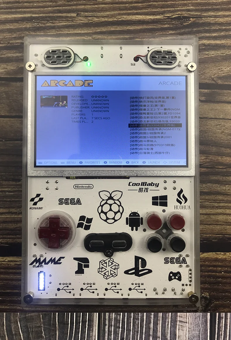 Gameberry Retropie Lakka Ретро пирог Raspberry Pi 15000 Ретро игра внутри Ручной игровой 5 дюймов экран 10000mA батарея
