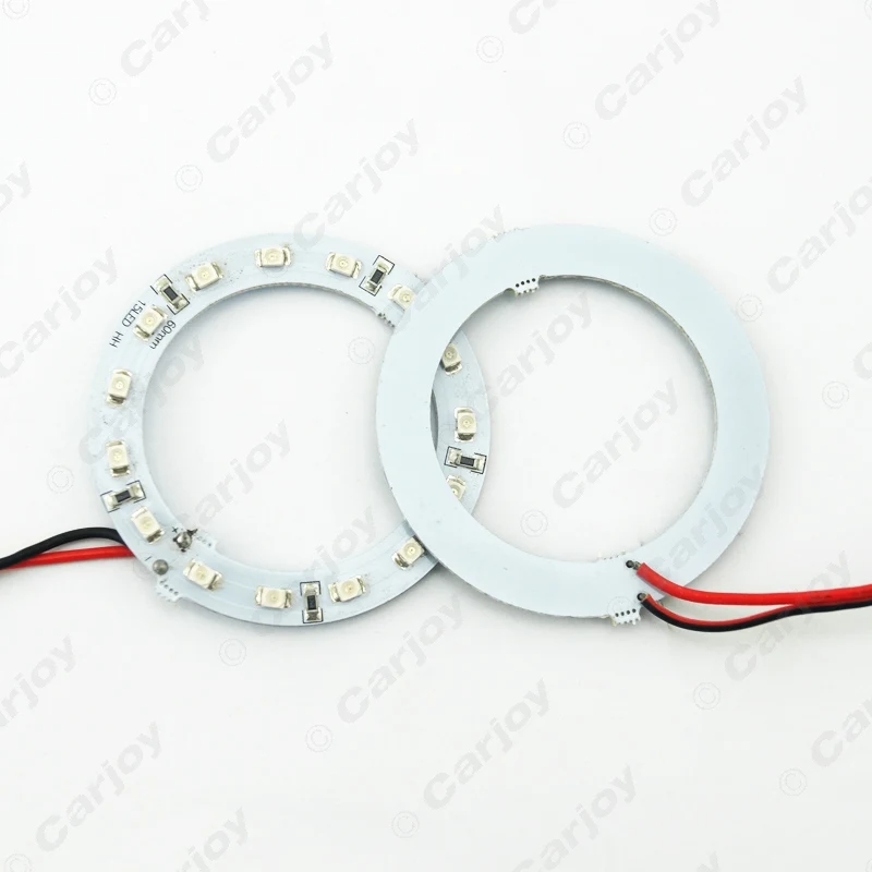 LEEWA 2 шт. 60 мм автомобильные ангельские глазки 1210/3528 15SMD светодиодные фары гало