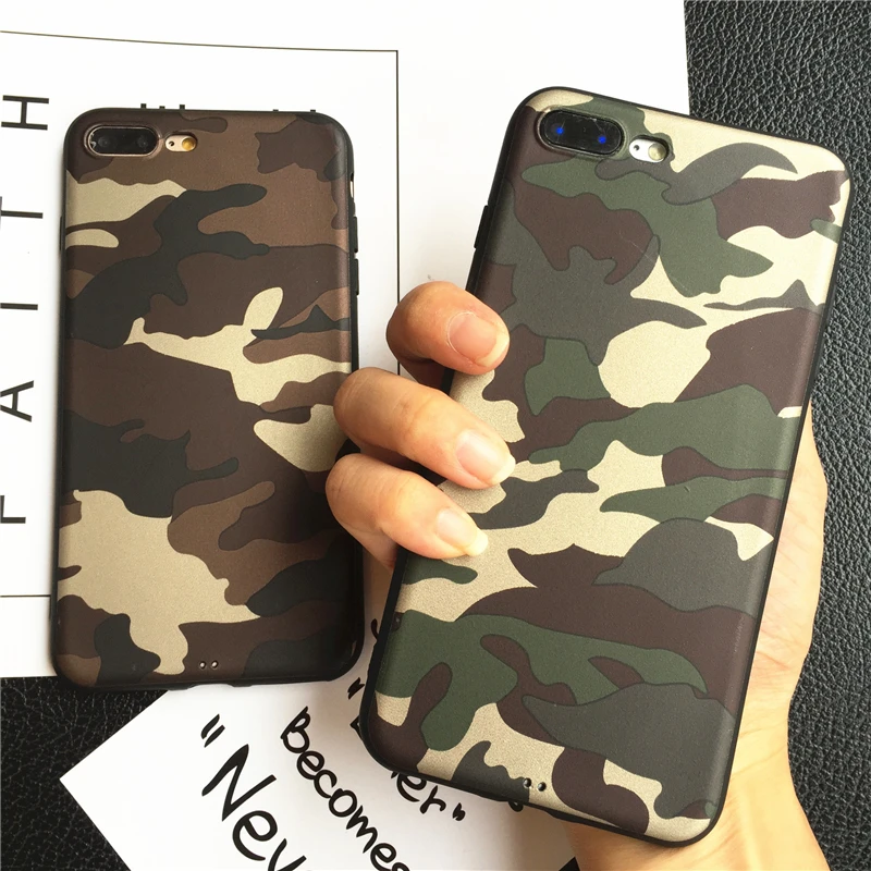 Для IPhone X случае роскоши камуфляж печати чехлы ТПУ телефон для 7 8 6 S плюс Чехол |