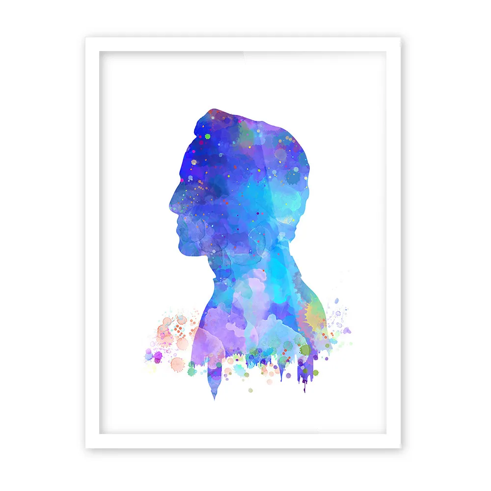 Акварель Sherlock Pop принты по мотивам фильмов и постеров абстрактный Холмс