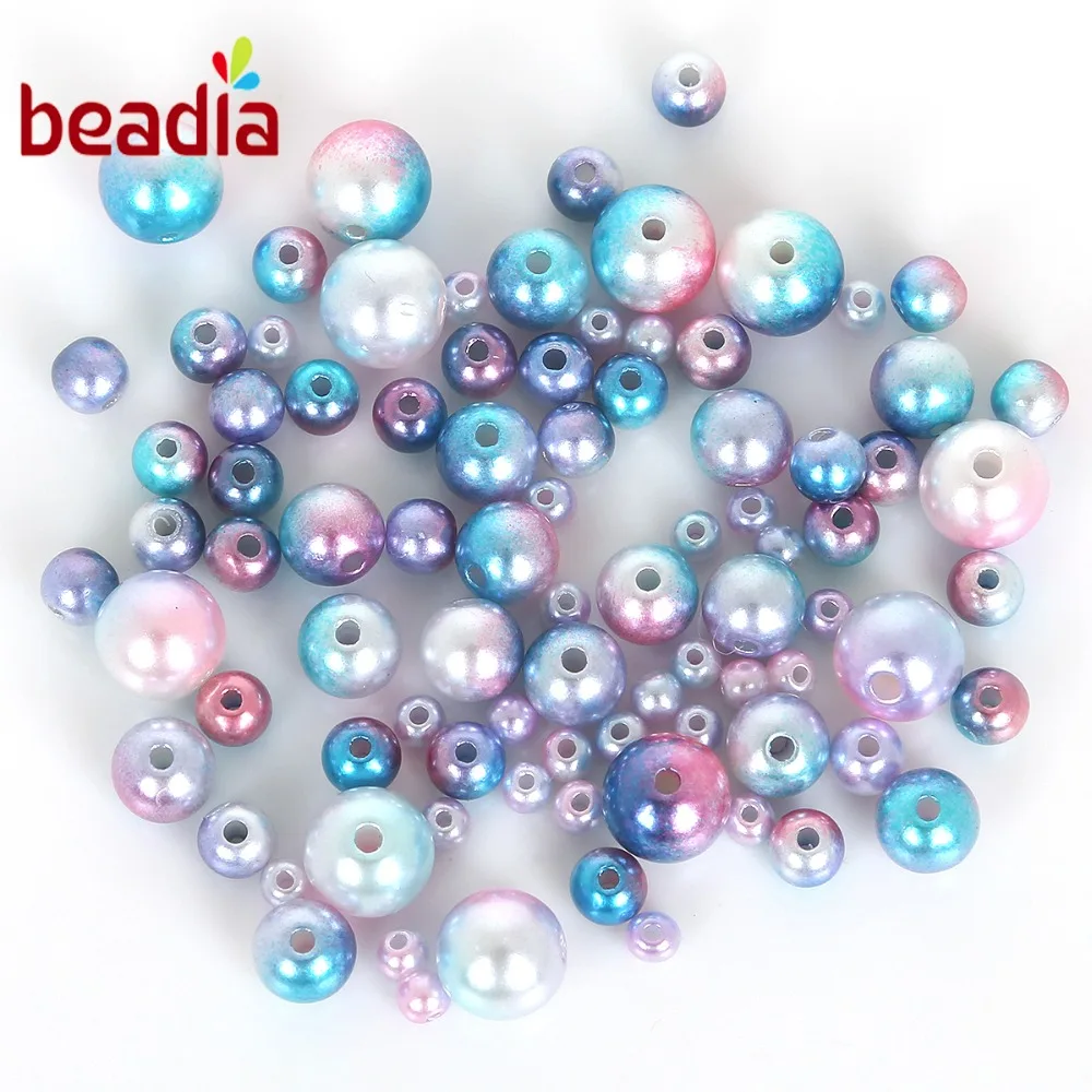 Size 4/6/8/10mm Top Quality ABS Imitation Pearl Plastic Round Beads For DIY Handmade Carft Phone Case Decoration Jewelry Making | Украшения