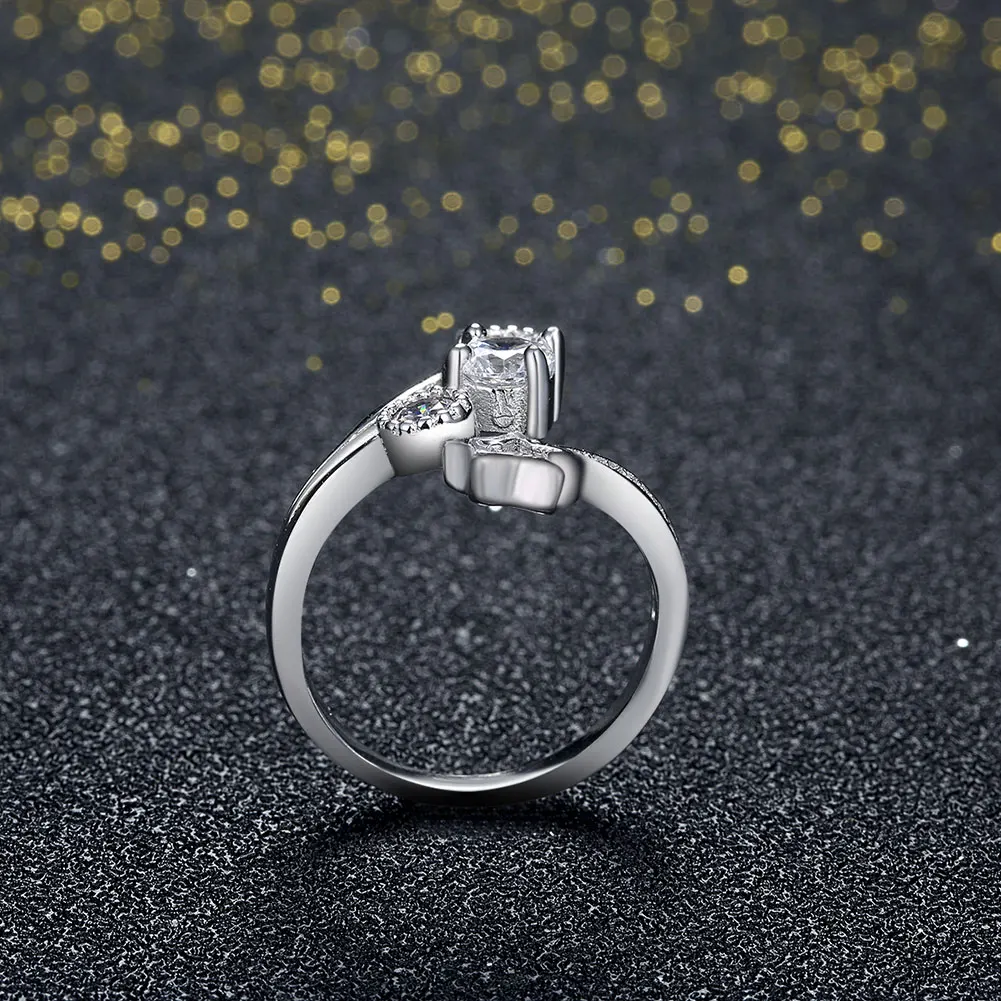 Сюй 925 серебро звезды кольца открытие Женская мода циркон инкрустированные