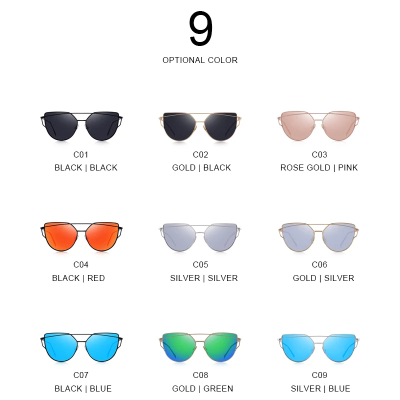 

MERRY'S Women Classic Twin-Beams Fashion Cat Eye Sunglasses UV400 Protection Eyewear S7882N
