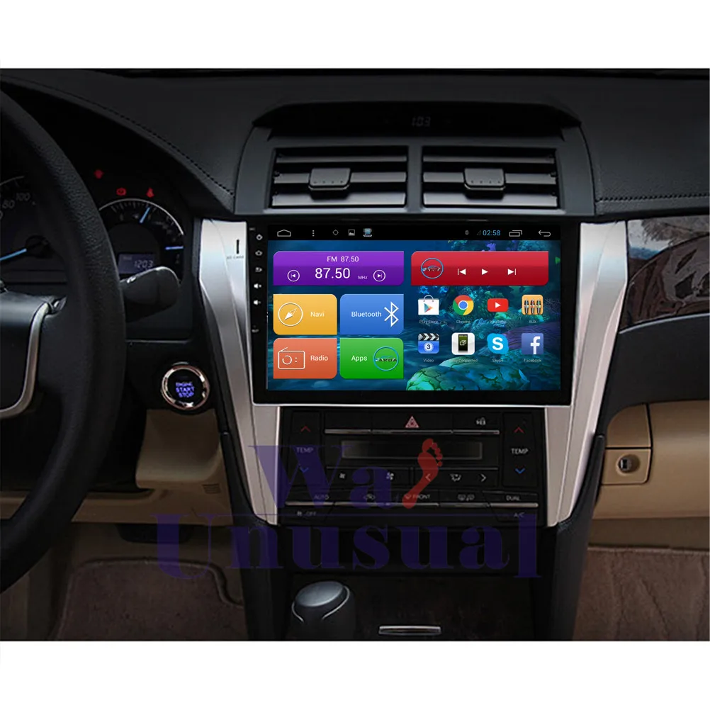 Wanuary 10 2 дюймов четырехъядерный 16G Android 6 0 GPS навигация для Toyota Camry 2015 с Bluetooth Wifi