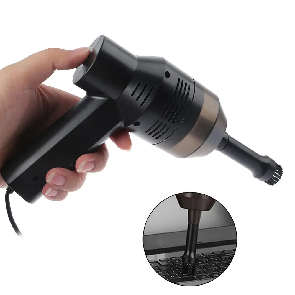 

New Mini USB Vacuum Cleaner Computer Keyboard Brush Handheld Dust Cleaning Kit