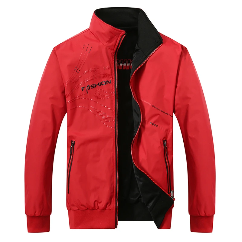 Chaqueta hombre kurtka jesienna jaqueta corta vento демисезонные мужские ветровки на молнии с двойной