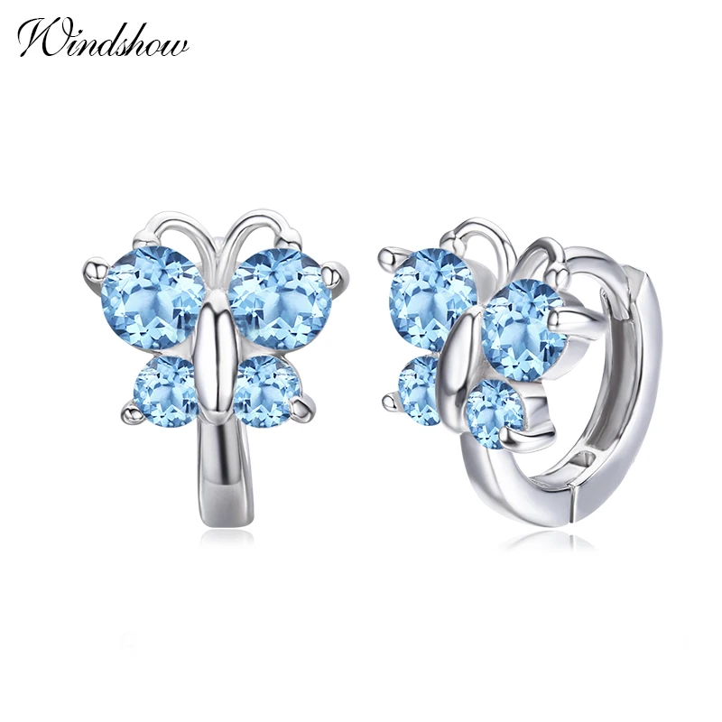 Серьги кольца из серебра 925 пробы с фианитами 4 цвета|hoop earrings for women|hoop earringshuggie hoop |