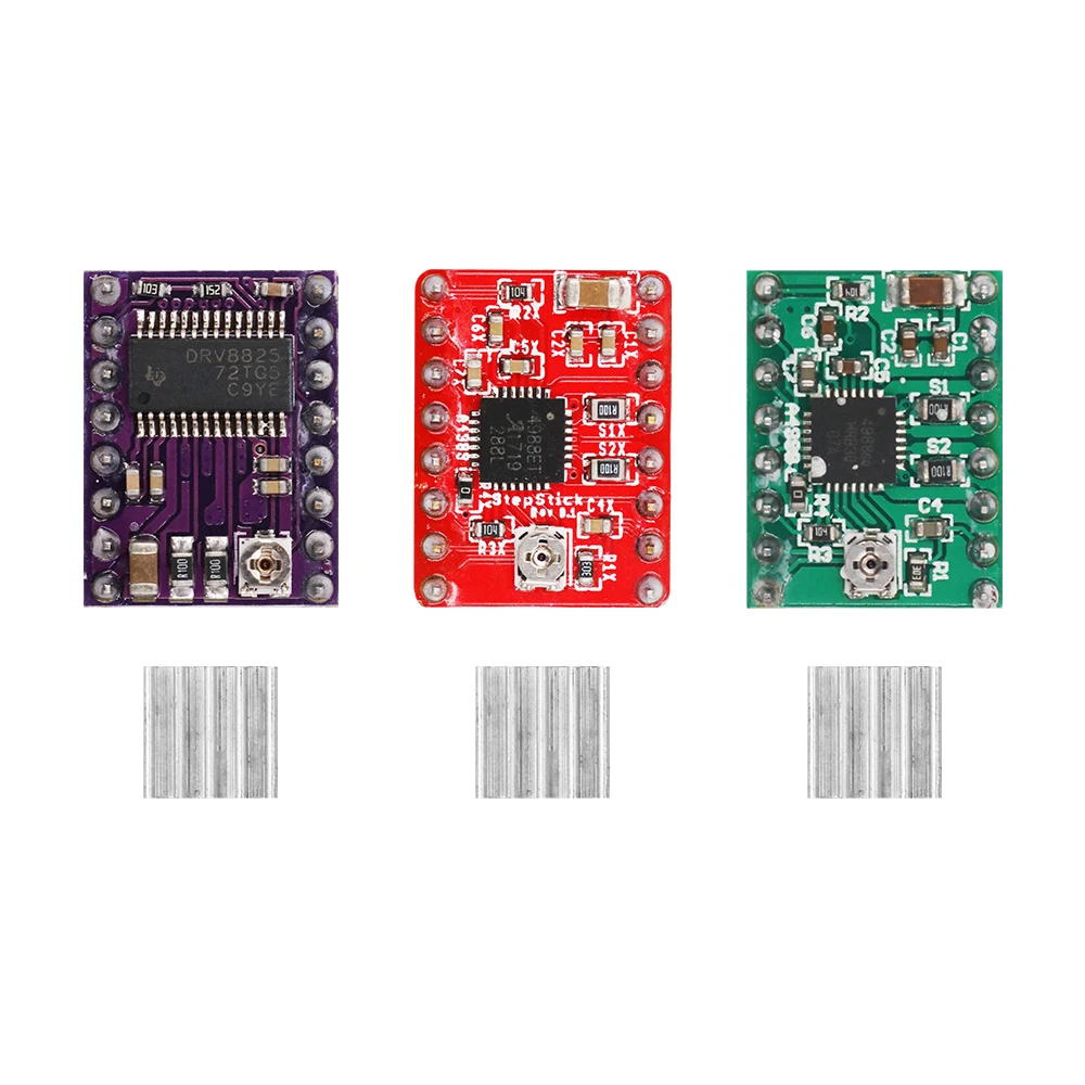 Запчасти для 3D принтера Stepstick A4988 DRV8825 шаговый двигатель модуль драйвера с