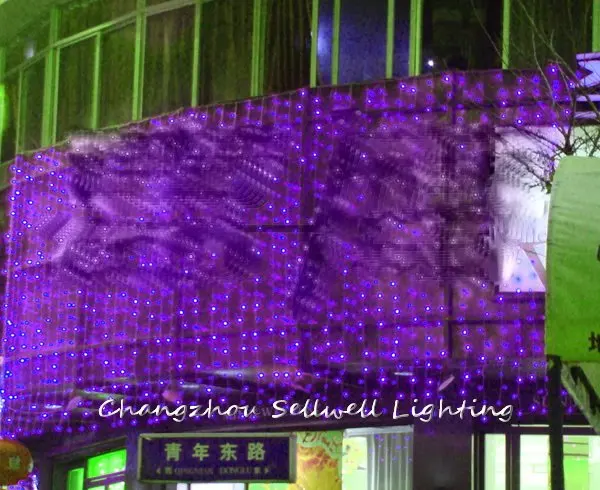 

GREAT!Purple light christmas bulb yard hotel decoration LED backdrop lamp H011