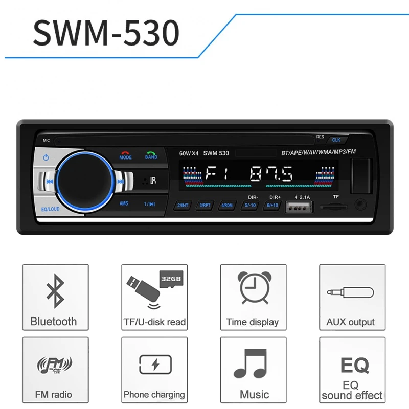 Новый Bluetooth автомобильный стерео fm радио Автомобильный MP3 аудио плеер