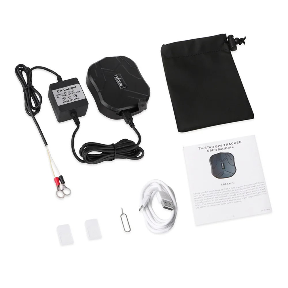 GPS-трекер для автомобиля TKSTAR TK905, 5000 мАч, 90 дней в режиме ожидания, 2G, автомобильный трекер, GPS-локатор, водонепроницаемый магнит, бесплатное веб-приложение