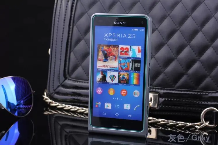 TX роскошный Z3 Мини Капа fundas сплав бампер рамка для sony Xperia z3 compact M55w алюминиевый бампер чехол+ отвертка+ 2 пленки