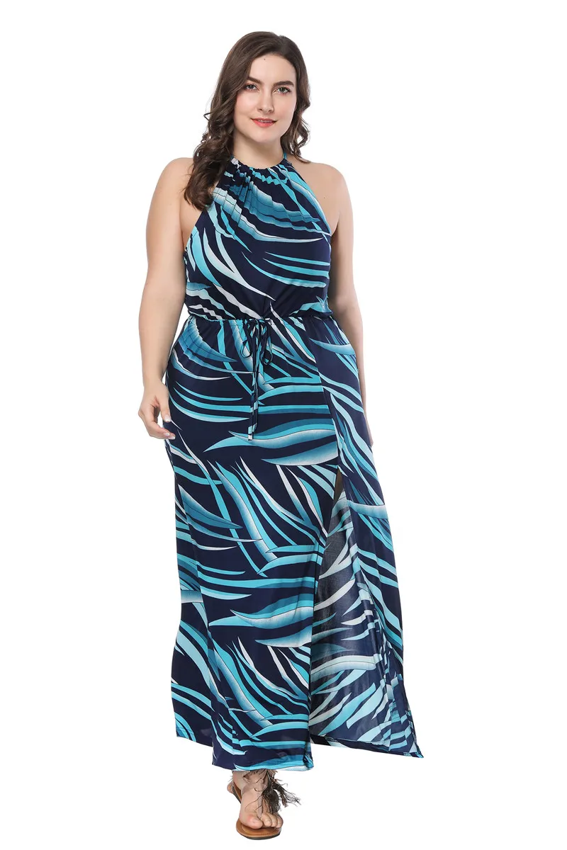 Maxdiroo Women Summer Off Shoulder Dress Plus Size Beach Ladies Dresses Causal Chiffon Long Maxi 5xl 6xl 7xl | Женская одежда