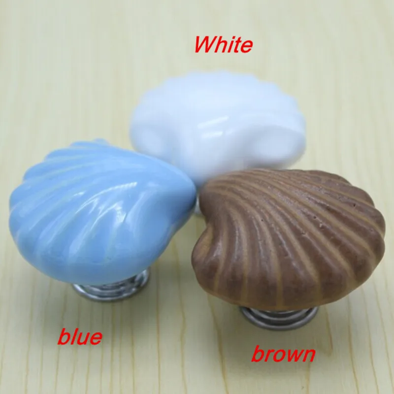 Рукоятки для детской комнаты керамические ручки ящиков шкафов голубые белые