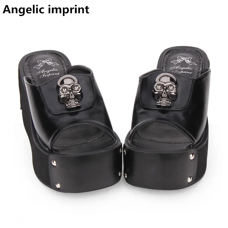 Ангельский отпечаток Женские маскарадные туфли для девочек в стиле лолита