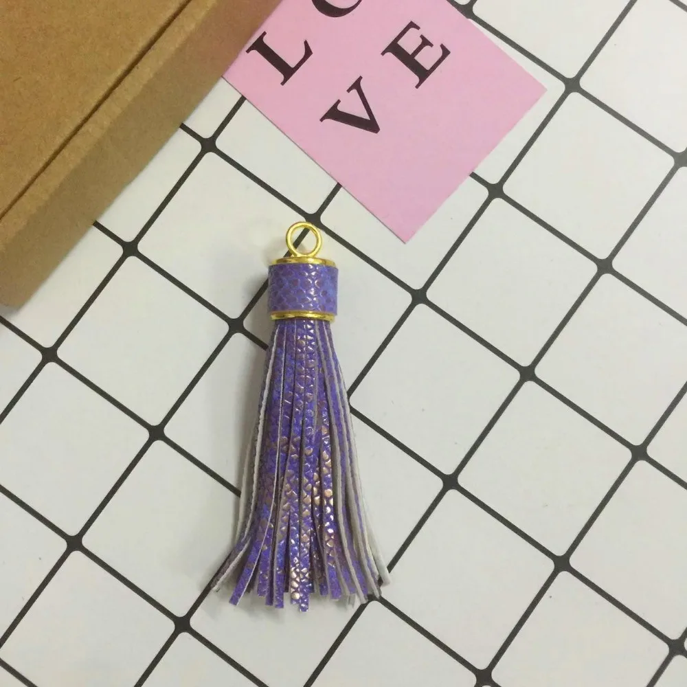 5 шт./лот 95 мм длина из искусственной кожи шнур кисточка фитинг брелок/кольца женский брелок для сумки кулон для DIY ювелирных изделий