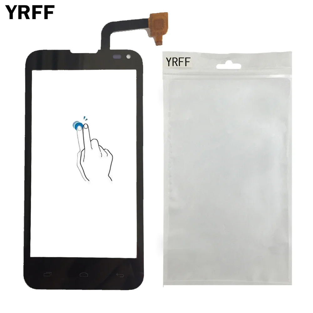 Сенсорный экран дигитайзер панель для Fly IQ4415 IQ 4415 Сенсорный Экран 4,5 ''Переднее стекло Сенсорные Инструменты Защитная Пленка Клей