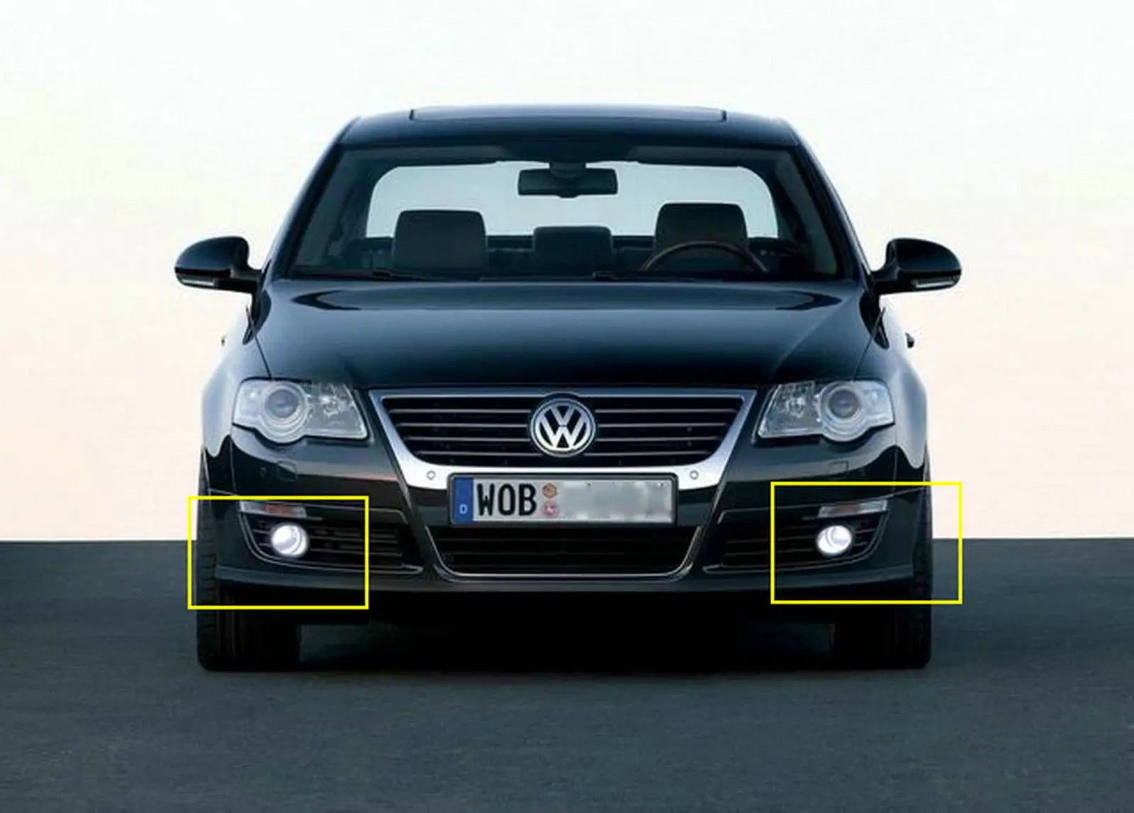 ANGRONG 1 пара 30 Вт обновленный светодиодный светильник противотуманных фар для VW Passat 3C B6 2006-10 белый 6000K L& R