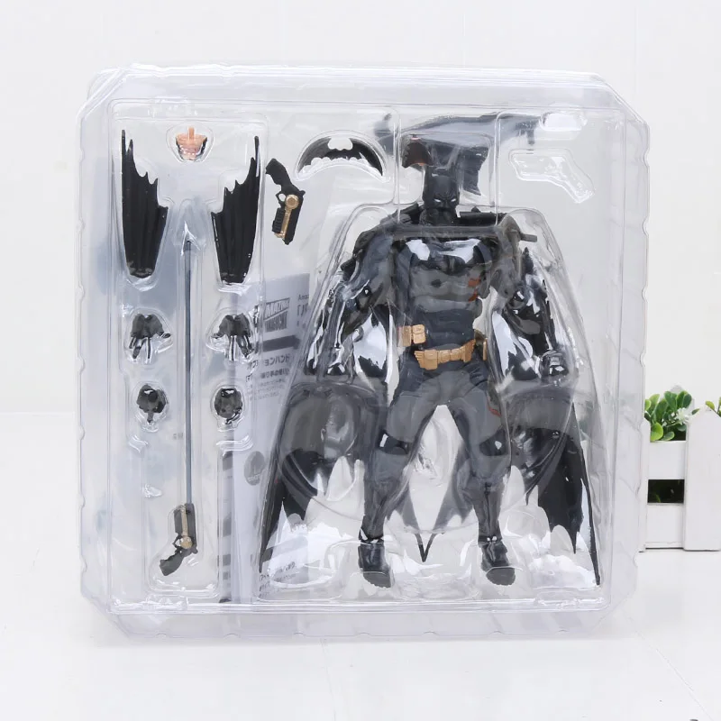 batman no box Revoltech серии Marvel Мстители Endgame Железный человек паук яд Росомаха Капитан Америка Магнето фигурка модель игрушки - Цвет: batman no box