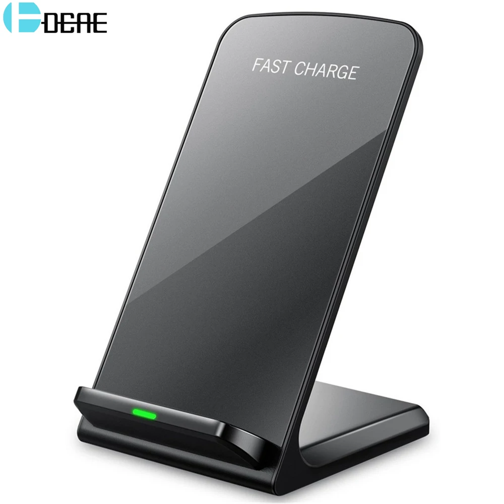 DCAE Qi Беспроводное зарядное устройство для iPhone 11 Pro X XS Max 8 Plus XR USB быстрая зарядка 10 Вт подставка для samsung Galaxy S10 S9 S8 Note 10 9
