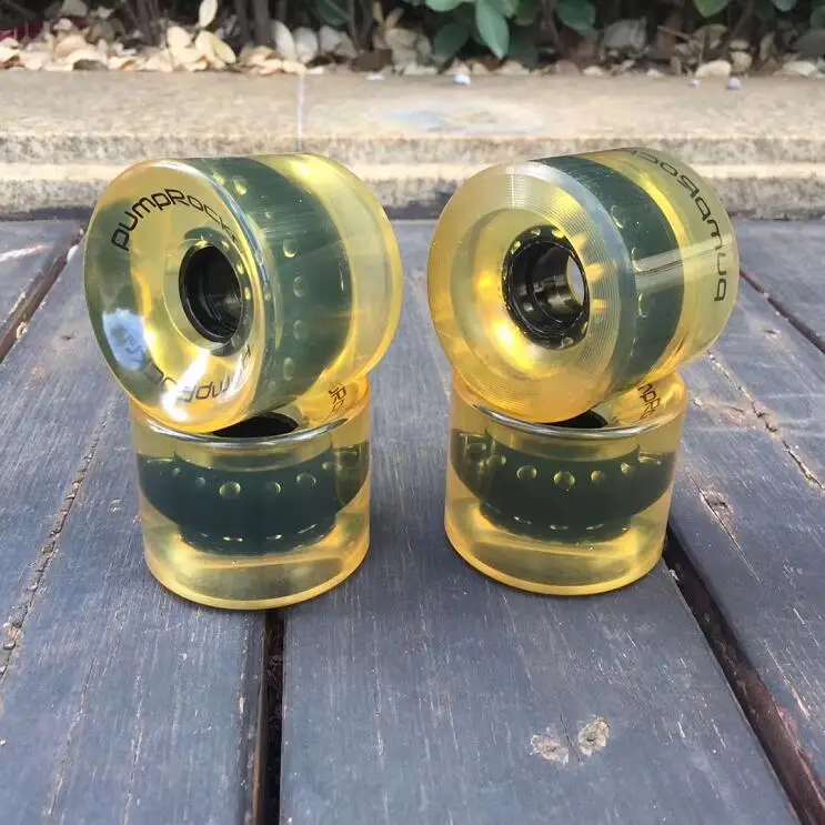 Transparent Color 4 шт./компл. Pro 64*51 мм 80A колеса для Пенни Доска роликовая доска колёса для скейтборда прозрачный цвет - Цвет: Transparent Color