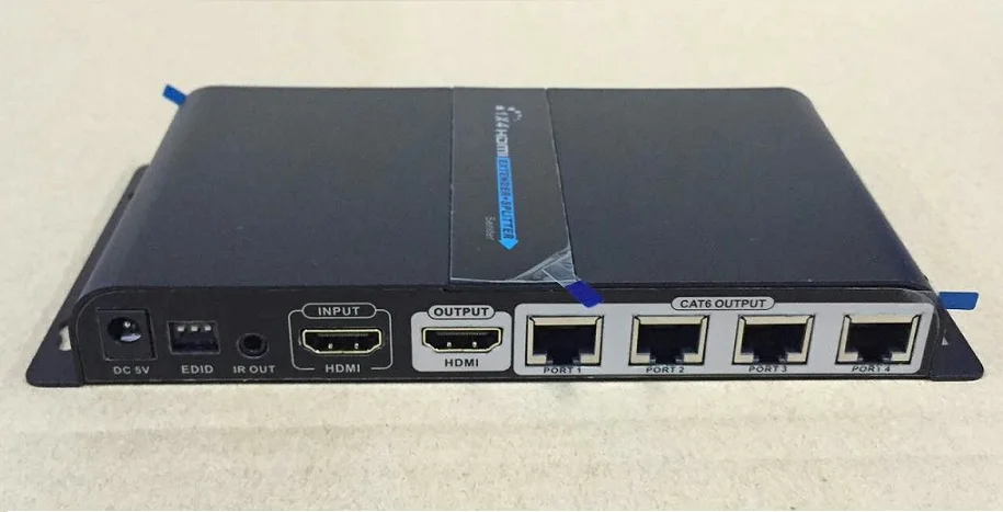 Расширитель HDMI LKV714Pro 1x4 выход с петлей на CAT6/6a/7 ИК EDID до 40 м|hdmi extender|hdmi splitter extenderextender